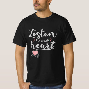 T-shirt Écoutez votre cœur stéthoscope