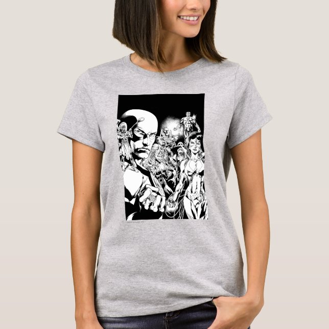 T-shirt Écran comique nocturne le plus noir 2 (Devant)