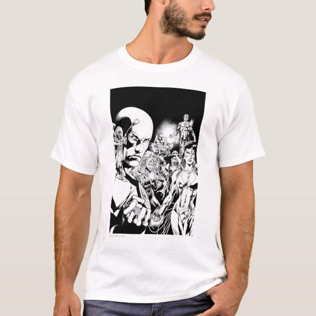 T-shirt Écran comique nocturne le plus noir 2 (Devant)
