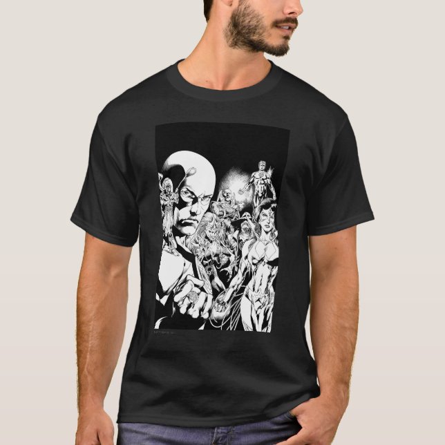 T-shirt Écran comique nocturne le plus noir 2 (Devant)