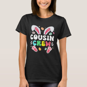T-shirt Écran Cousin Famille De Lapin De Pâques Jumelé