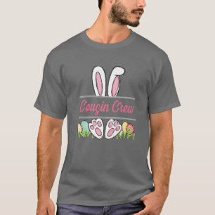 T-shirt Écran Cousin Famille De Lapin De Pâques Jumelé