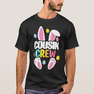 T-shirt Écran Cousin Famille De Lapin De Pâques Jumelé