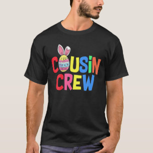 T-shirt Écran Cousin Famille De Lapin De Pâques Jumelé