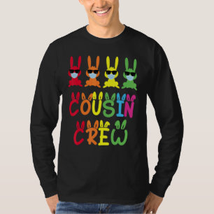 T-shirt Écran Cousin Famille De Lapin De Pâques Jumelé