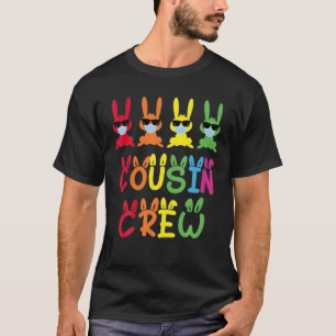 T-shirt Écran Cousin Famille De Lapin De Pâques Jumelé