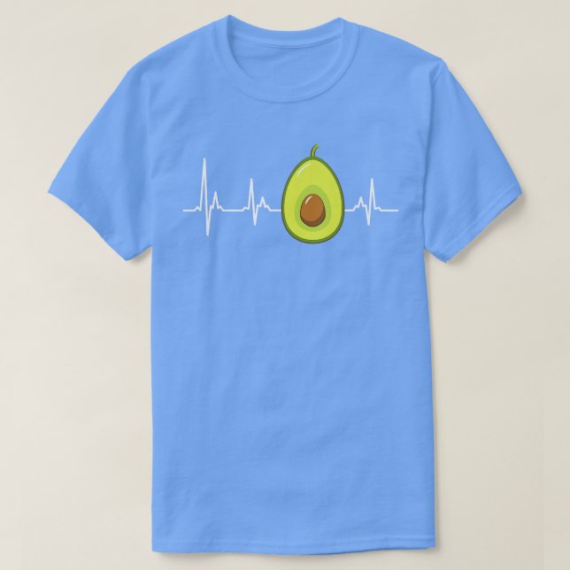 T-shirt Écran de coeur rapide à l'Avocado (Design devant)