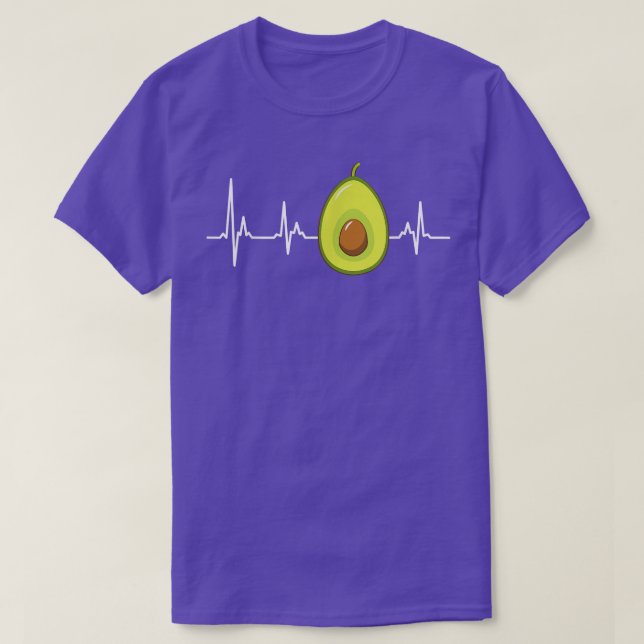 T-shirt Écran de coeur rapide à l'Avocado (Design devant)