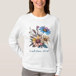 T-shirt Écran floral magique