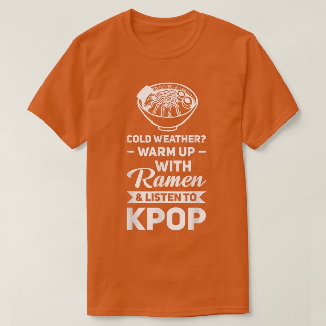 T-shirt Écran froid & écouter kpop kpop merch (Design devant)