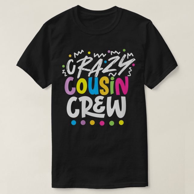 T-shirt Écran VNeck Crazy Cousin (Design devant)