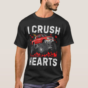 T-shirt Écrase les cœurs garçon camion monstre enfants tou