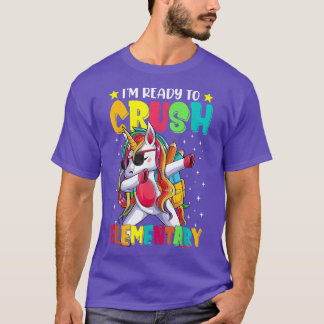 T-shirt Écraser la licorne élémentaire de plomberie Retour