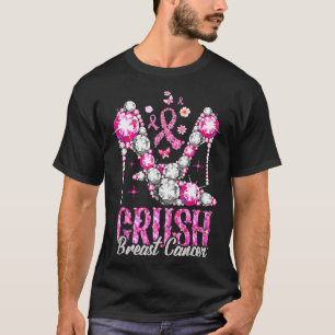 T-shirt Écraser le cancer du sein - Sensibilisation Bling 