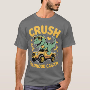 T-shirt Écraser le cancer infantile Ruban doré Enfants Gar