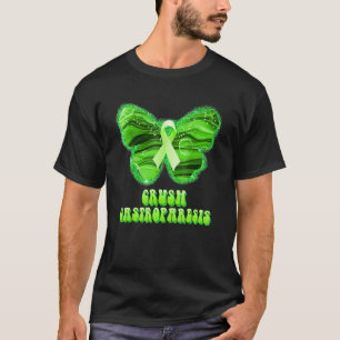 T-shirt Écraser le soutien ruban violet papillon Gastropar