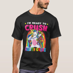 T-shirt Écrasez La Licorne De Quatrième Année Dabbing Reto