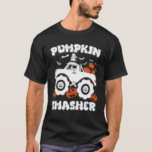 T-shirt Écrasoir de citrouille drôle Halloween pour camion