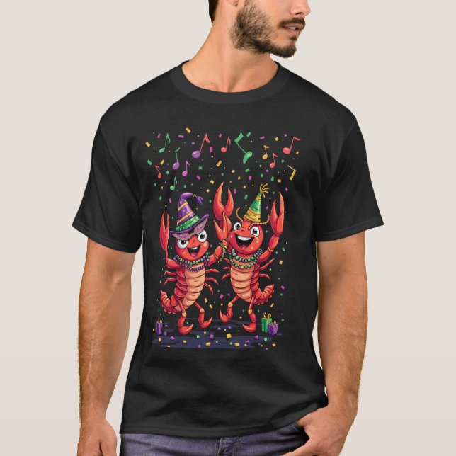 T-shirt écrevisses de Mardi Gras (Devant)