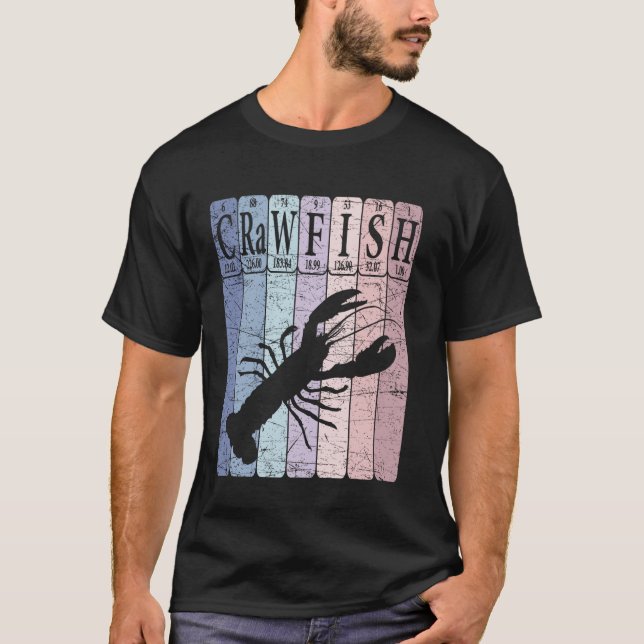 T-shirt Écrévisses Éléments de Tableau Périodique Crayfish (Devant)