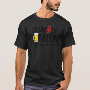 T-shirt Écrevisses Et Bière Ébullition D'écrevisses Fête