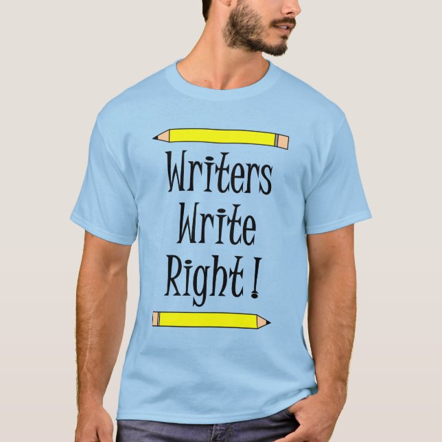 T-shirt Écrire correctement (Devant)