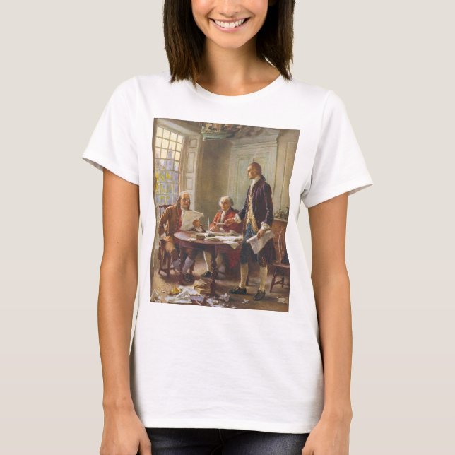 T-shirt Écrire La Déclaration D'Indépendance (Devant)