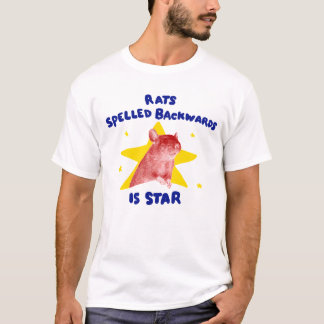 T-shirt Écrit à l'envers Rats donne Star