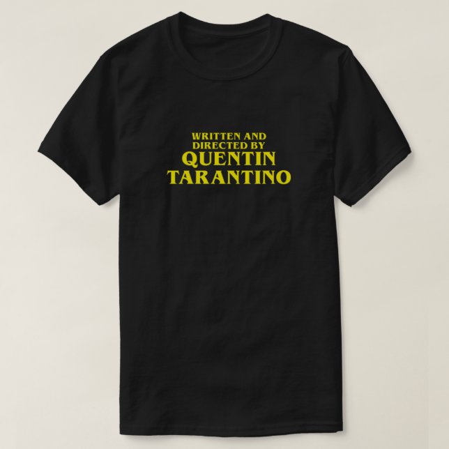 T-shirt Écrit et réalisé par Quentin Tarantino Essentia (Design devant)