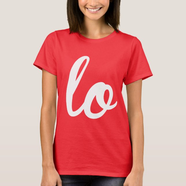 T-shirt ÉCRITURE AMOUR GAUCHE - BLANC -.png (Devant)