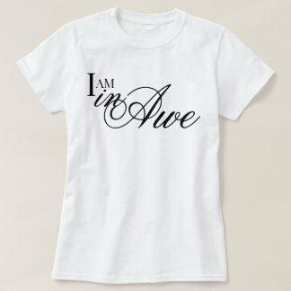 T-shirt Écriture chic Je suis en admiration esthétique aff