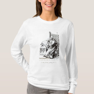 T-shirt Écriture de copiste sur une feuille de vélin