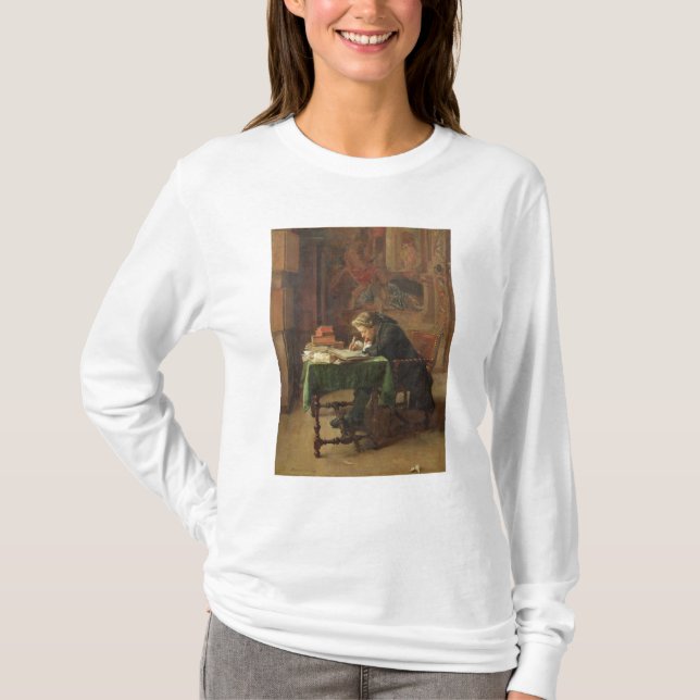 T-shirt Écriture de jeune homme, 1852 (Devant)