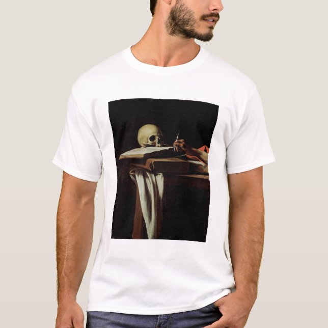 T-shirt Écriture de St Jerome, c.1604 (détail de 64911) (Devant)