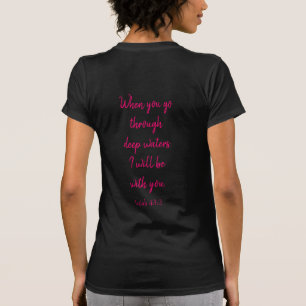 T-shirt Écriture d'encouragement sur le dos