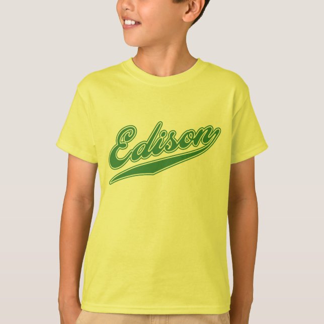 T-shirt Écriture Edison (Devant)
