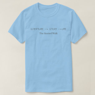 T-shirt Écriture Histoire Vie – Texte marron