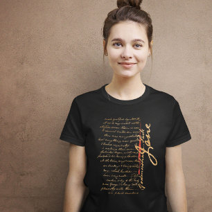 T-shirt écriture Jane Austen