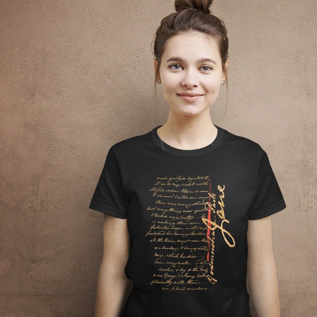 T-shirt écriture Jane Austen (Créateur téléchargé)