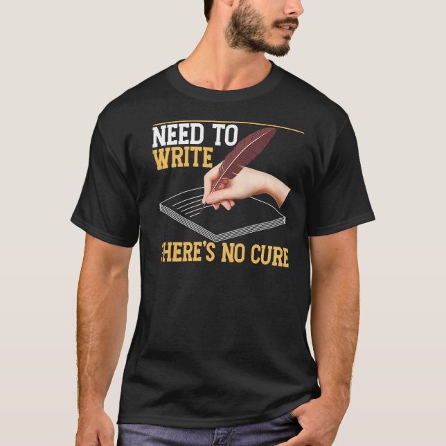 T-shirt Écriture Pour Les Auteurs Et Les Écrivains 24 (Devant)