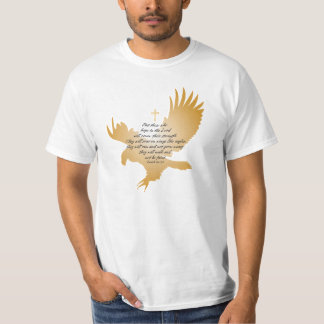 T-shirt Écriture sainte de 40:31 d'Isaïe avec Eagle et la
