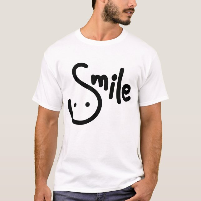 T-shirt Écriture sourire (Devant)