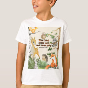 T-shirt Ecriture T Chemise pour les enfants avec des anima