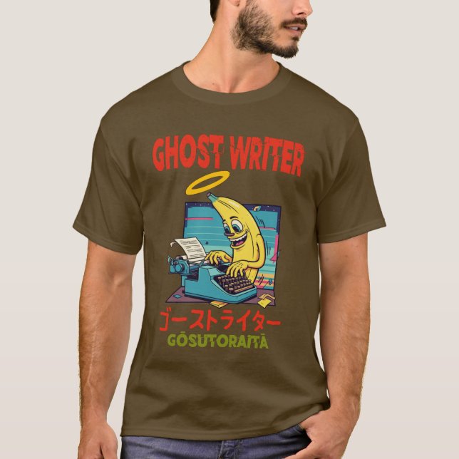 T-shirt Écrivain fantôme (Devant)