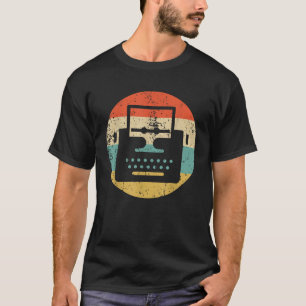 T-shirt Écrivain Machine à Écrire Rétro Vintage