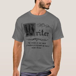 T-shirt Écrivain maître médiéval
