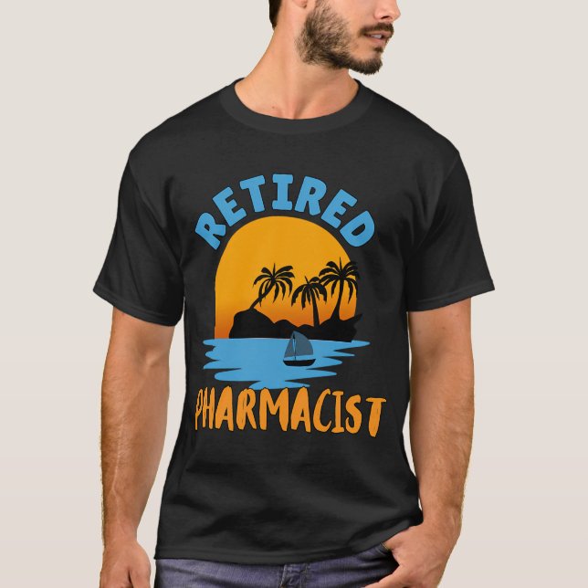 T-shirt Écrivain retraité partant à la pêche (Devant)