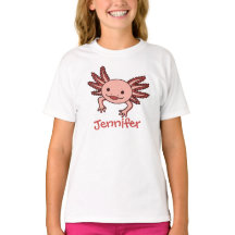 écrivez votre nom sur cet Axolotl mignon