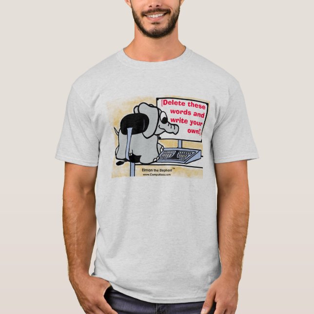 T-shirt Écrivez votre propre message sur la chemise (Devant)