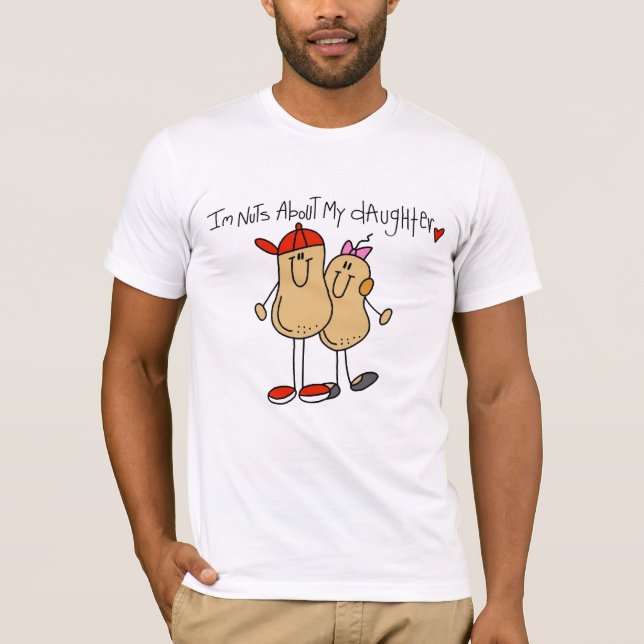 T-shirt Écrous au sujet de ma fille 2 (Devant)